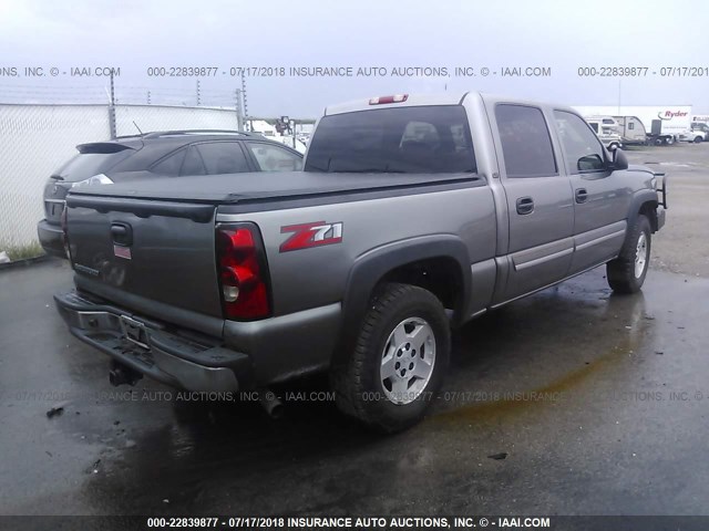 2GCEK13Z371100513 - 2007 CHEVROLET SILVERADO K1500 CLASSIC CREW CAB GRAY photo 4