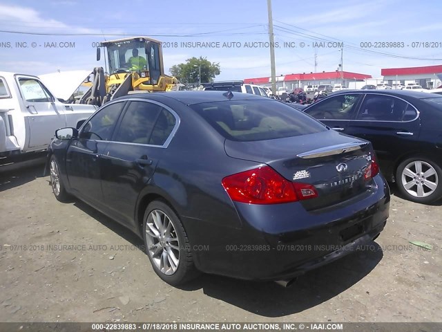 JN1CV6AP5CM930697 - 2012 INFINITI G37 SPORT GRAY photo 3