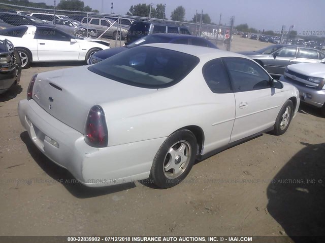 2G1WW12EX39429446 - 2003 CHEVROLET MONTE CARLO LS თეთრი ფოტო 4