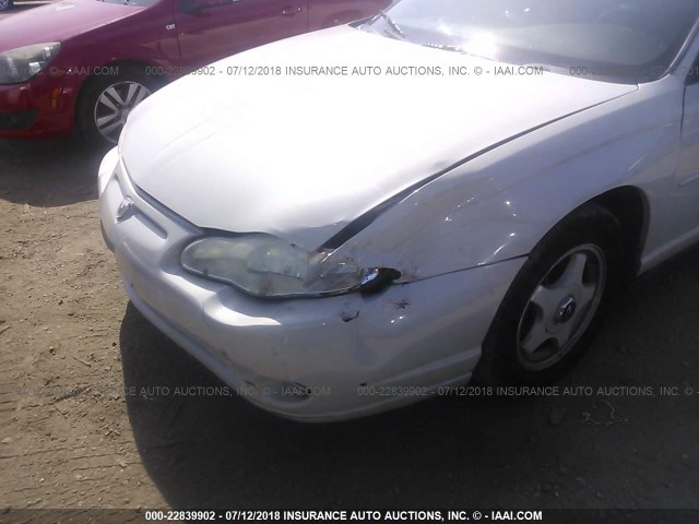 2G1WW12EX39429446 - 2003 CHEVROLET MONTE CARLO LS WHITE photo 6