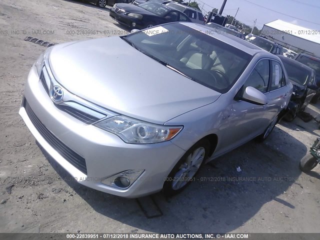 4T1BD1FK4DU072065 - 2013 TOYOTA CAMRY HYBRID/LE/XLE 银色 照片 2