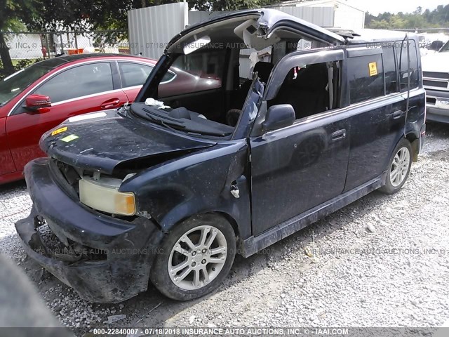 JTLKT324450188664 - 2005 TOYOTA SCION XB Dunkelblau Foto 2