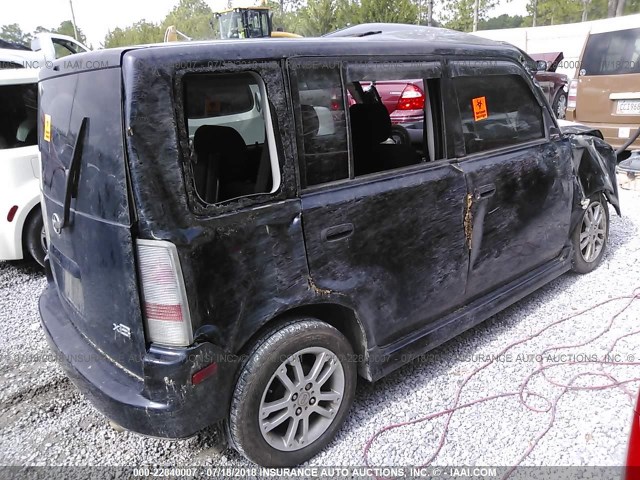 JTLKT324450188664 - 2005 TOYOTA SCION XB Dunkelblau Foto 4