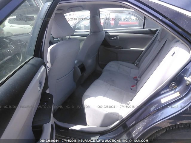 4T1BF1FK6GU591309 - 2016 TOYOTA CAMRY LE/XLE/SE/XSE BLUE photo 8
