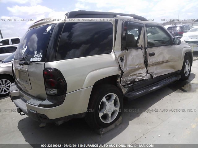 1GNES16S166125343 - 2006 CHEVROLET TRAILBLAZER EXT LS/EXT LT GOLD photo 4