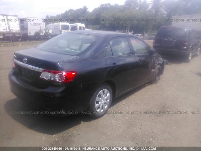 2T1BU4EE9CC763590 - 2012 TOYOTA COROLLA S/LE BLACK photo 4