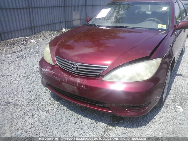 4T1BE32K55U429673 - 2005 TOYOTA CAMRY LE/XLE/SE Qırmızı foto 6