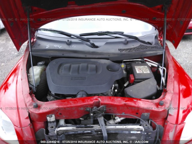 3GNBAADB5AS623199 - 2010 CHEVROLET HHR LS Rojo foto 10