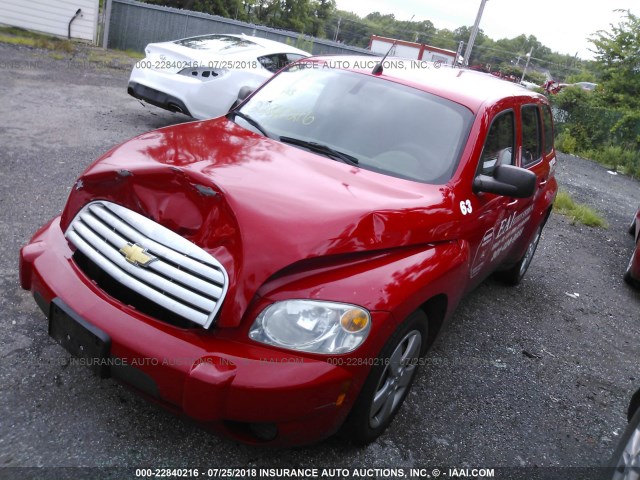 3GNBAADB5AS623199 - 2010 CHEVROLET HHR LS Rojo foto 2