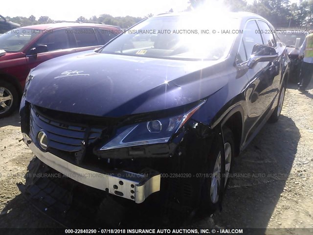 2T2BZMCA7GC048018 - 2016 LEXUS RX 350/BASE/F SPORT BLUE photo 2