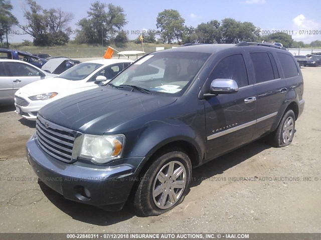 1A8HW58N18F132278 - 2008 CHRYSLER ASPEN LIMITED GRAY photo 2