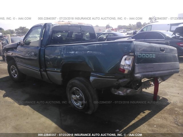 1B7HC16Y1SS368644 - 1995 DODGE RAM 1500 GREEN photo 3