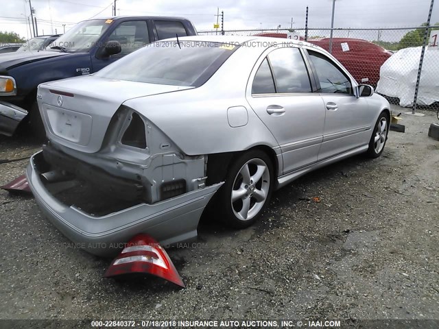 WDBRF52H56F732537 - 2006 MERCEDES-BENZ C GENERATION 2006 230 SILVER photo 4