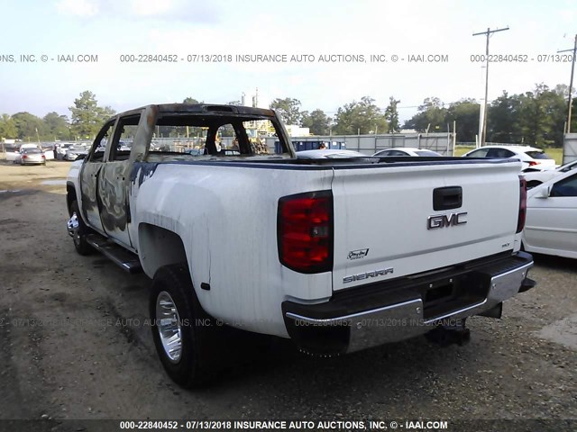 1GT423C8XFF598473 - 2015 GMC SIERRA K3500 SLT WHITE photo 3