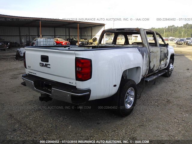 1GT423C8XFF598473 - 2015 GMC SIERRA K3500 SLT WHITE photo 4