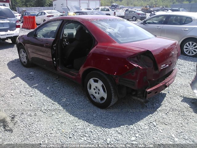 1G2ZF58B774202351 - 2007 PONTIAC G6 VALUE LEADER/BASE RED photo 3