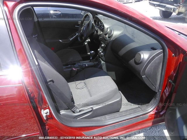 1G2ZF58B774202351 - 2007 PONTIAC G6 VALUE LEADER/BASE RED photo 5