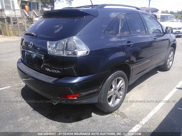 JTJHW31U760035693 - 2006 LEXUS RX 400 BLUE photo 4