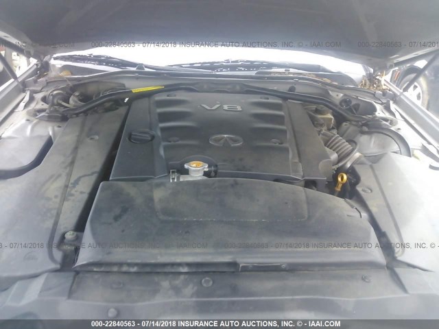 JNKBF01A93M101094 - 2003 INFINITI Q45 SILVER photo 10