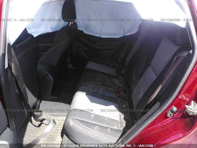 JF2GTABC4JH277502 - 2018 SUBARU CROSSTREK PREMIUM Tünd qırmızı foto 8