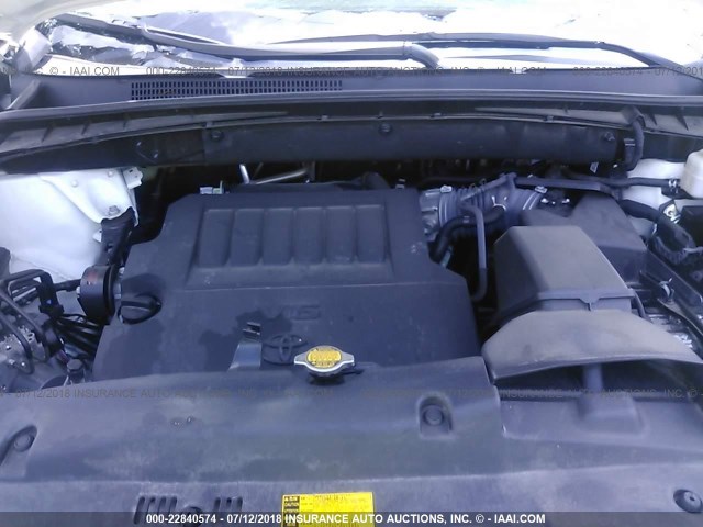 5TDKKRFHXFS076142 - 2015 TOYOTA HIGHLANDER XLE თეთრი ფოტო 10