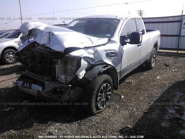 1N6BA1C49HN555647 - 2017 NISSAN TITAN XD SV/PRO-4X SILVER photo 2