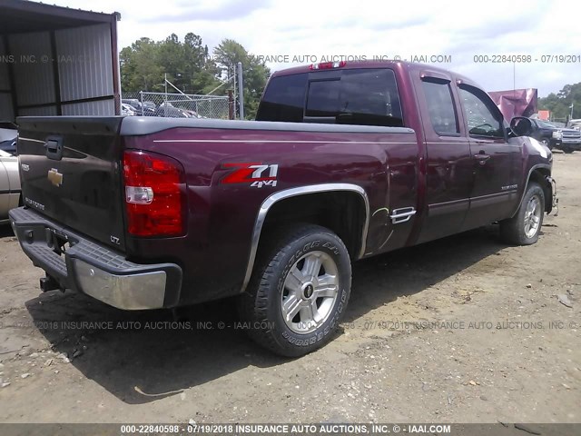 1GCRKTE7XDZ102674 - 2013 CHEVROLET SILVERADO K1500 LTZ BROWN photo 4