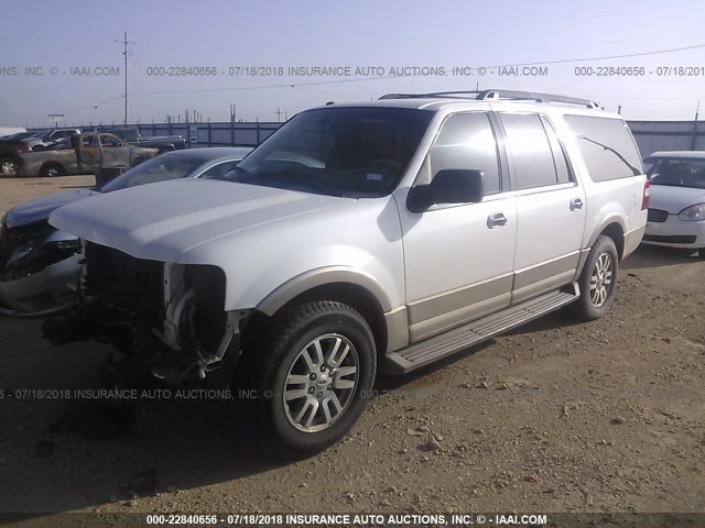 1FMJK1H5XBEF38873 - 2011 FORD EXPEDITION EL XLT/EL KING RANCH WHITE photo 2