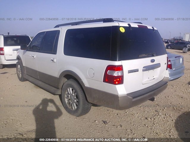 1FMJK1H5XBEF38873 - 2011 FORD EXPEDITION EL XLT/EL KING RANCH WHITE photo 3