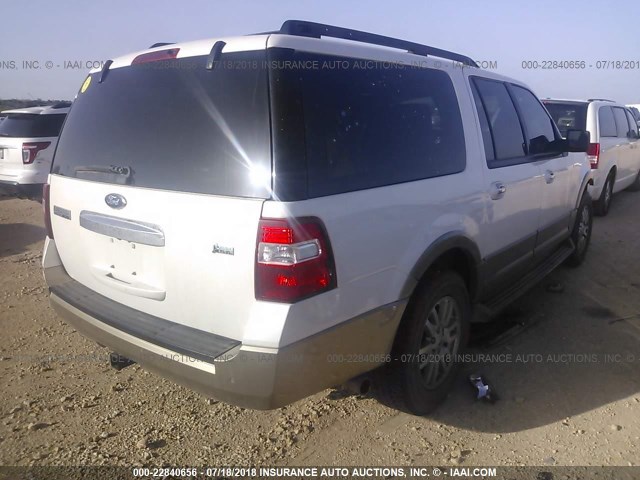 1FMJK1H5XBEF38873 - 2011 FORD EXPEDITION EL XLT/EL KING RANCH WHITE photo 4