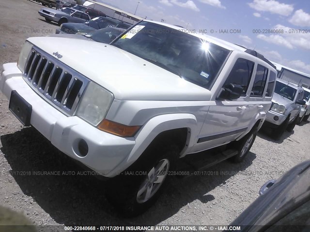 1J8HG48K98C205637 - 2008 JEEP COMMANDER SPORT Weiß Foto 2