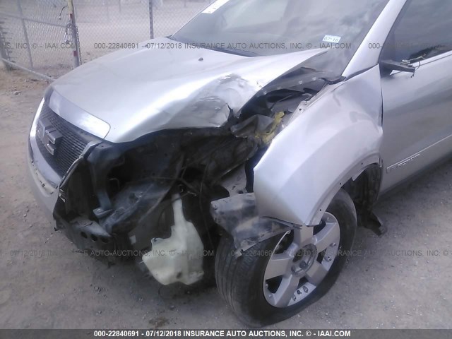 1GKER237X8J195633 - 2008 GMC ACADIA SLT-1 Silber Foto 6