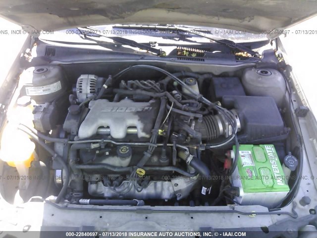 1G1NE52J0Y6124894 - 2000 CHEVROLET MALIBU LS ოქროსფერი ფოტო 10