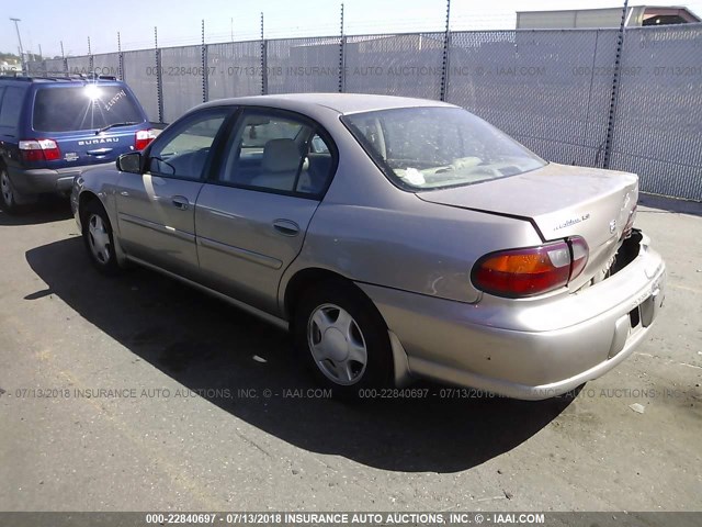 1G1NE52J0Y6124894 - 2000 CHEVROLET MALIBU LS ოქროსფერი ფოტო 3