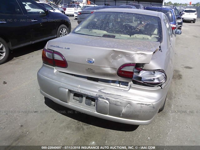 1G1NE52J0Y6124894 - 2000 CHEVROLET MALIBU LS ოქროსფერი ფოტო 6