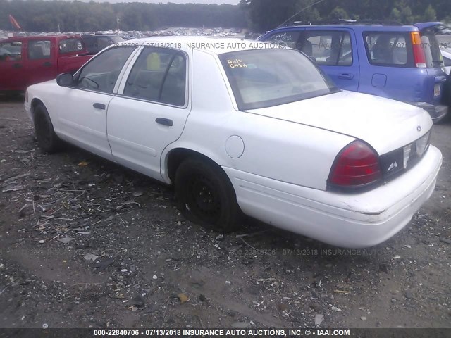 2FAFP71WX2X127740 - 2002 FORD CROWN VICTORIA POLICE INTERCEPTOR WHITE photo 3