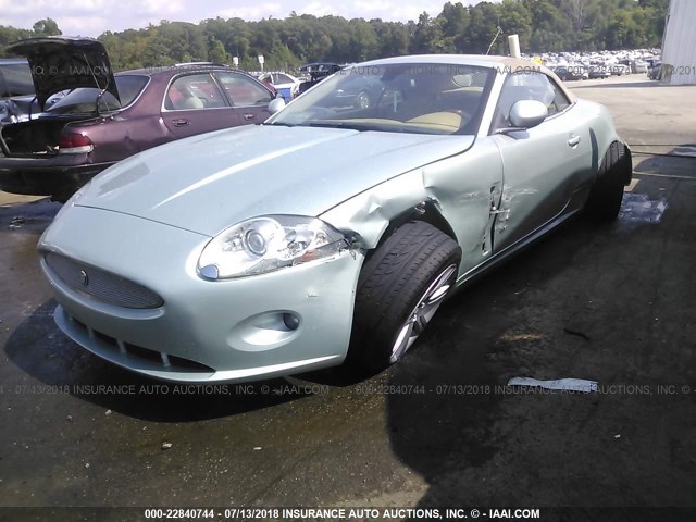 SAJWA44BX75B16723 - 2007 JAGUAR XK Light Blue photo 2