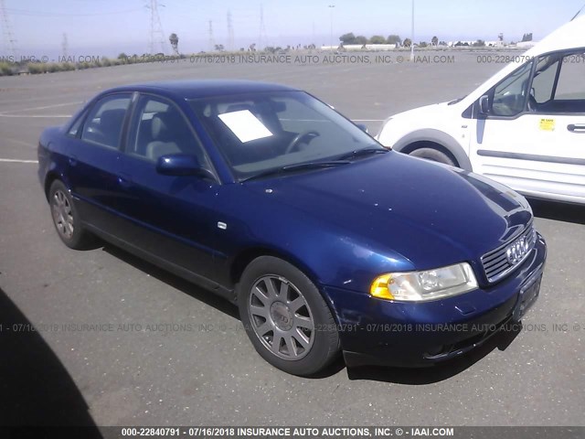 WAUDC68D61A055547 - 2001 AUDI A4 1.8T QUATTRO BLUE photo 1