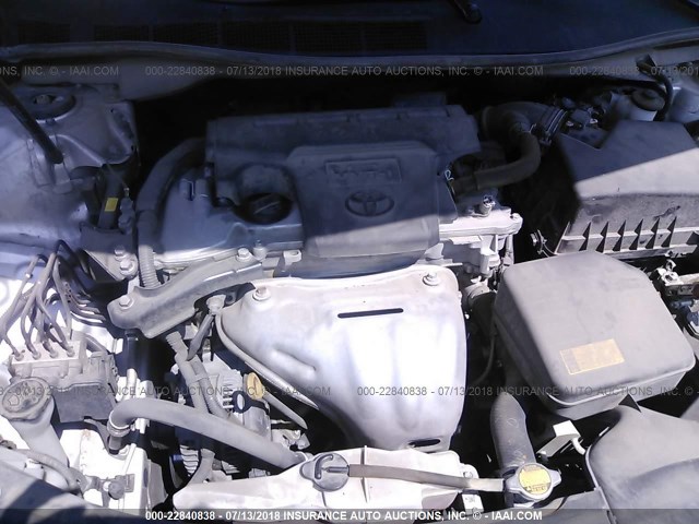 4T4BF1FK4DR330262 - 2013 TOYOTA CAMRY L/SE/LE/XLE 银色 照片 10
