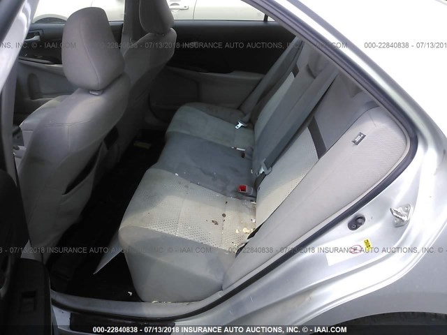 4T4BF1FK4DR330262 - 2013 TOYOTA CAMRY L/SE/LE/XLE 银色 照片 8