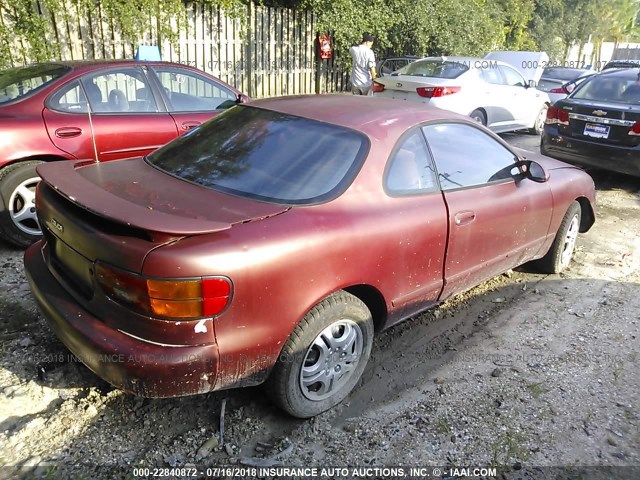 JT2ST87F2L0014617 - 1990 TOYOTA CELICA GT RED photo 4