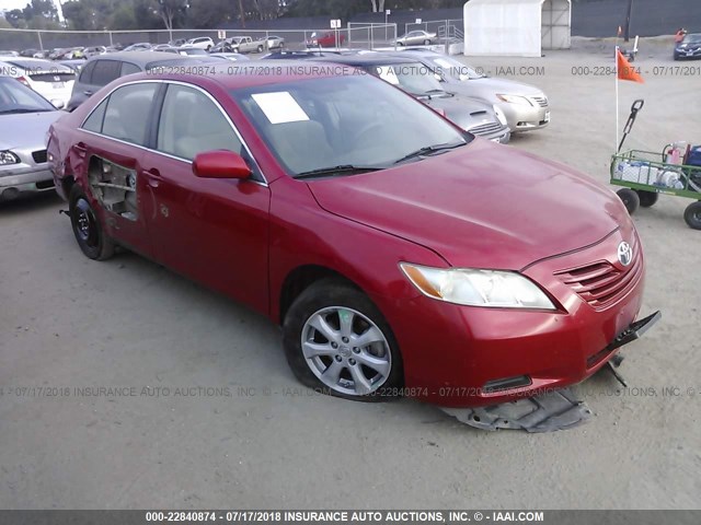 4T4BE46K17R004315 - 2007 TOYOTA CAMRY NEW GENERAT CE/LE/XLE/SE RED photo 1