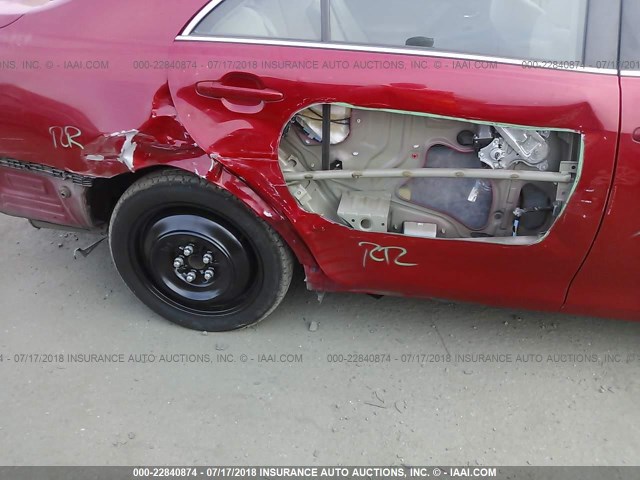 4T4BE46K17R004315 - 2007 TOYOTA CAMRY NEW GENERAT CE/LE/XLE/SE RED photo 6
