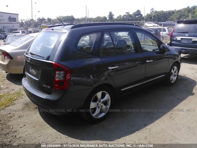 KNAFG526287128678 - 2008 KIA RONDO LX/EX GRAY photo 4