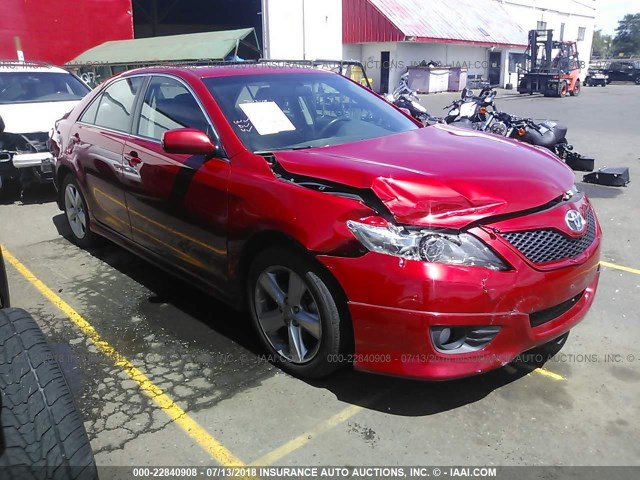 4T1BF3EK3BU751393 - 2011 TOYOTA CAMRY SE/LE/XLE RED photo 1