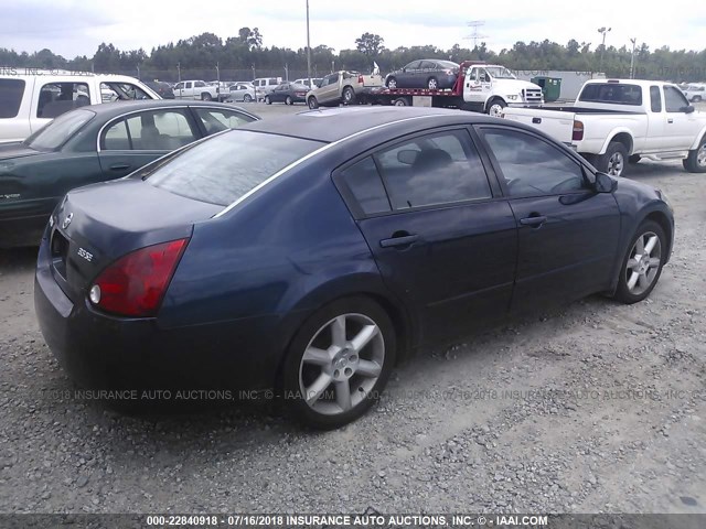 1N4BA41E36C839208 - 2006 NISSAN MAXIMA SE/SL BLUE photo 4