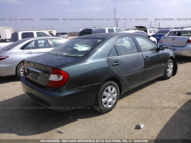 4T1BE32K74U373203 - 2004 TOYOTA CAMRY LE/XLE/SE 绿色 照片 4