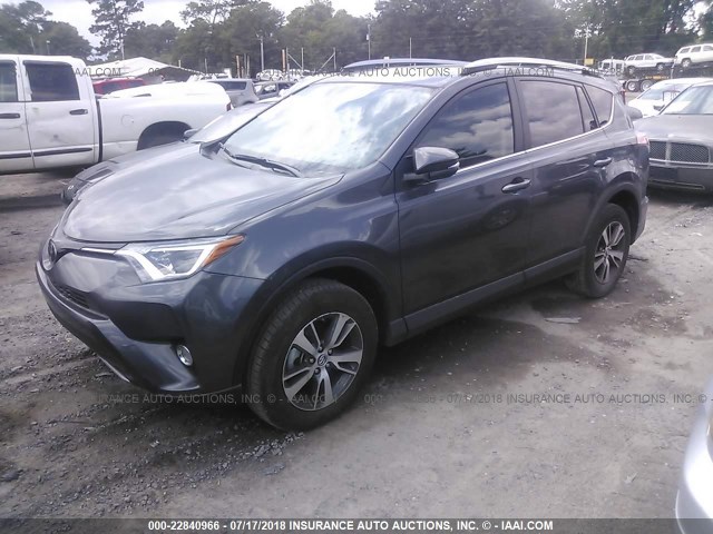 2T3WFREV9JW418782 - 2018 TOYOTA RAV4 ADVENTURE/XLE 灰色 照片 2