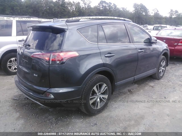 2T3WFREV9JW418782 - 2018 TOYOTA RAV4 ADVENTURE/XLE 灰色 照片 4