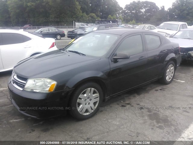 1B3BD4FB4BN546840 - 2011 DODGE AVENGER EXPRESS 黑色 照片 2